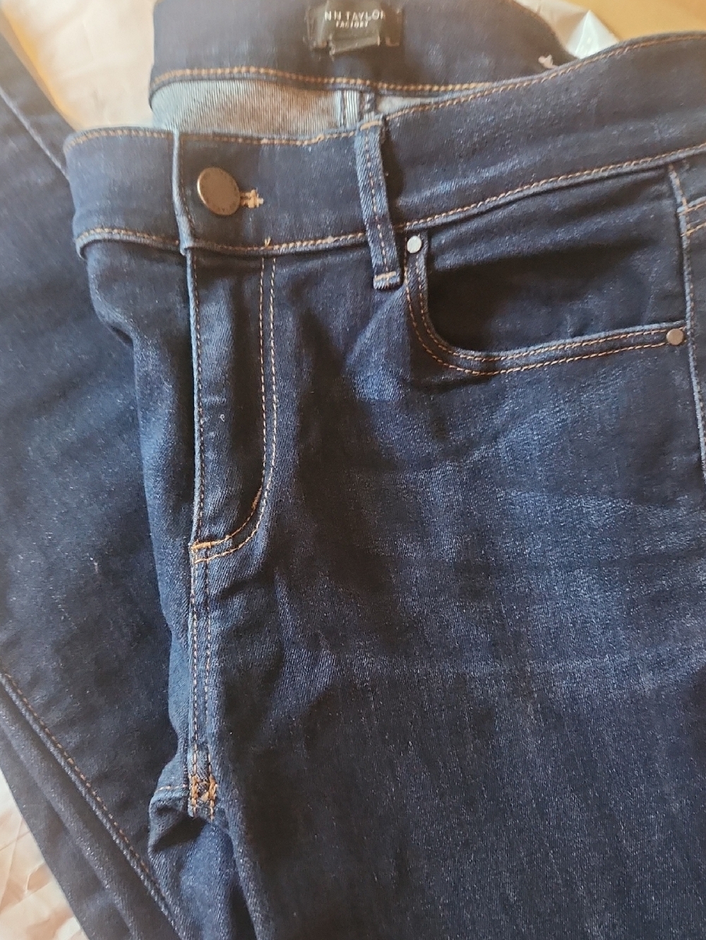 Ann Taylor Factory Dark Blue Skinny Jeans